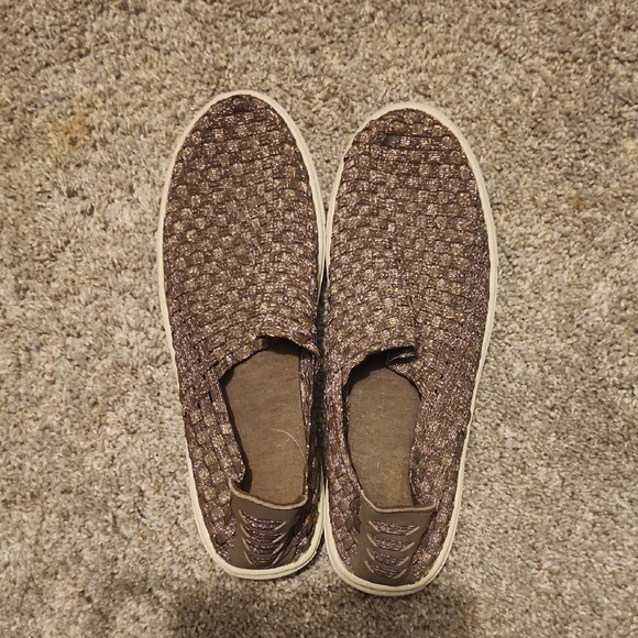 Candie's Brown Woven Flats - Picture 1 of 6
